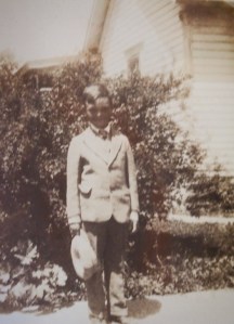 Lester, about the age when he received his autograph book.